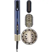 BaByliss 4-in-1 Wet to Dry Air Wand Föhn - Drogen / Stylen / Volume / Krullen - High Speed Digitale Haardroger (123km/h) - Multifunctionele Föhn met Diffuser