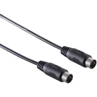 Soundlab DIN 5-pins MIDI / toetsenbord kabel / zwart - 6 meter