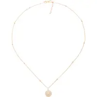 Orphelia 'Leanna' Dames 925 Sterling Zilveren Ketting met Hanger - Zilver/Rozenkwarts ZH-7120
