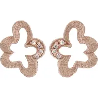 Orphelia 'Malenia' Dames 925 Sterling Zilveren Stud Oorbellen - Roze ZO-7077/1
