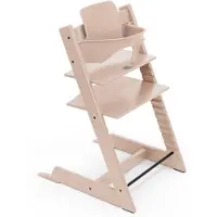 Stokke Tripp Trapp-kinderstoel, sereen roze - inclusief stoel + babyset2 voor kinderen van 6-36 maanden - verstelbaar, ergonomisch en gemakkelijk schoon te maken