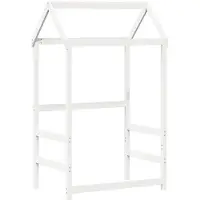 vidaXL Kinderbedhuisje 118x70x176,5 cm massief grenenhout wit