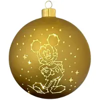 Disney verlichte kerstbal Mickey stars - 15 cm