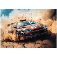 WALLARENA - Fotobehang - 150x105 cm - fotobehang voor jongens met auto en voertuig op vliesbehang