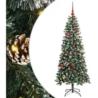vidaXL Kunstkerstboom Groen 150 cm PVC en Plastic en Staal