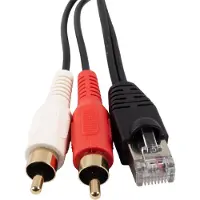 BOSSCOM RJ45 - Tulp stereo (m) kabel voor B&O | zwart | 15 meter