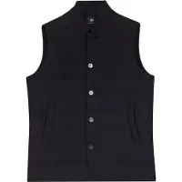 Giordano - Jas Donkerblauw Owen Bodywarmer Luxury Wool Twill Bodywarmers Donkerblauw 522551