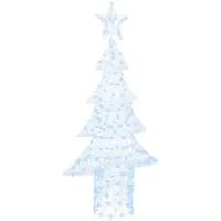vidaXL Kerstboom 240 LED's Koudwit 180 cm Acryl