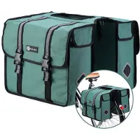Packaway Dubbele Fietstas - Hoge Zichtbaarheid - Waterdicht - 36 Liter - Sterke Kwaliteit - Ook voor Elektrische Fiets - Groen
