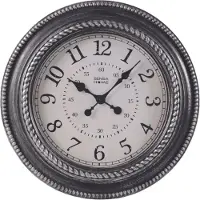Sensahome Wandklok - Klassieke Wandklok met Stille uurwerk - Landelijke design - 51cm
