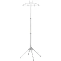 LONGZIMING -Opvouwbare Kledingstomer Standaard – Verstelbare Hoogte, Lichtgewicht & Draagbaar met Kledingclips – Geschikt voor Hand- en Verticale Stomers