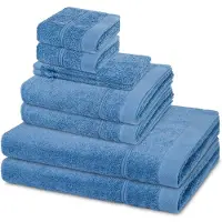 Ross Sonstiges 2 X washandjes 2 X gasten- 2 X douche- 2 X handdoek - in set 8 pack Rubin