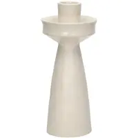 Pomax Tierno kandelaar D7.8cm H18.2cm gebroken wit