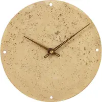 Sensahome Wandklok Vienna - Japandi Stijl Minimalistisch Design Klok - Steen Look Beton Marmer - Ø23cm - Taupe