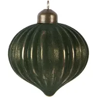 Clayre & Eef Kerstbal Overig Ø 8x9 cm Groen Glas Kerstballen
