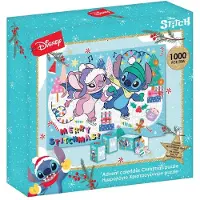 Lilo & Stitch Disney & Angel Adventskalender Puzzel 2026 / 2027 - 1000 Stukjes - 24 Doosjes - Aftelkalender Kerst & Sinterklaas Cadeau - 50x70 cm