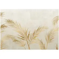 WALLARENA - Fotobehang - 250x175 cm - fotobehang met palmbladeren op beton, perfect voor de slaapkamer en woonkamer