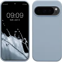 Kwmobile telefoonhoesje geschikt voor Google Pixel 10 / Pixel 10 Pro - Hoesje met siliconen coating - Smartphone case in mat lichtblauw
