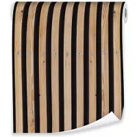 WALLARENA - Behang - Breedte 50 cm - Borden 3D Imitatie Lamelwandbehang - Geschikt voor woonkamers, slaapkamers en kantoren - 10m