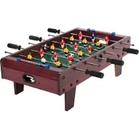 North Oban Mini Voetbaltafel Dark Wood 70 x 37 x 25 cm
