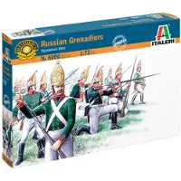 Italeri Modelbouwpakket Militaire voertuigen - 6006 Russische Grenadiers - Napoleontische Oorlogen - 50 Figuren Plastic - 1:72 - Modelbouw