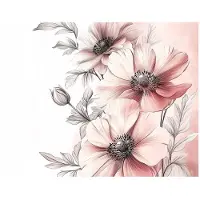 WALLARENA - Fotobehang - 400x280 cm - bloemen natuur roze slaapkamer salon vliesbehang