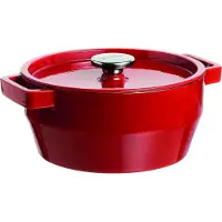 Pyrex Slowcook Braadpan - Gietijzer -  24 cm - 3.6 l - Rood
