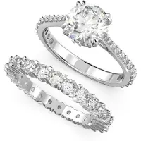 Swarovski Ring zilver / transparant