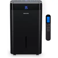Auronic Luchtontvochtiger en Luchtreiniger - Better Plus Series - Ontvochtigt 12L per dag - 5L Waterreservoir - Slaapkamer, Badkamer, Woonkamer en Kantoor - Vochtvreter voor in Huis - Zwart