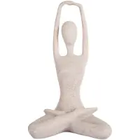 PT Living Decoratie Statue Stretched Lotus Light Grey
