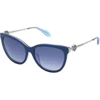 Blumarine Zonnebril - - SBM162 - Vlinder - Acetaat - Blauw glitter 55/16/140