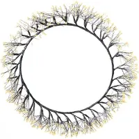 Beliani MUGGAN - LED-decoratie - Zwart - Metaal