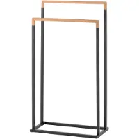 Spirella Handdoekhouder – Vrijstaand Handdoekrek met Meerdere Stangen – Handdoekstandaard met Modern Design voor Badkamer