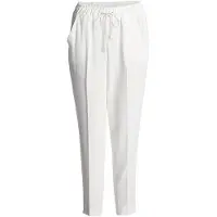 Conquista Ecru crêpe broek van