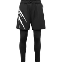 Plein sport Sportbroek zwart / wit