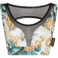 Plein sport Sport bh goudgeel / petrol / zwart / wit