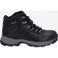 Hi-tec Eurotrek Lite Waterproof Faux Leren Heren Zwarte Wandelschoenen