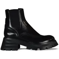 Alexander McQueen Wander Chelsea Laarzen Zwart