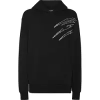 Plein sport Sweatshirt 'Scratch' zwart / zilver