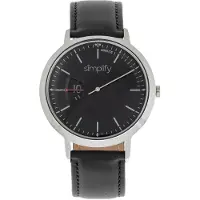 Simplify Vereenvoudig het 6500 horloge met leren band