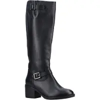 Hush puppies Heidi Leder Vrouwen Zwart Leder Laarzen