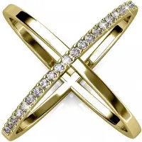 MYC Paris X Duo ring - Oostenrijks kristal