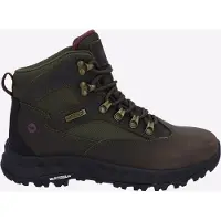 Hi-tec Euro Trail Leren Wandelschoenen Voor Dames In Khaki