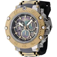 Invicta Subaqua 46481 herenhorloge - Quartz uurwerk - Roestvrij staal met zwarte wijzerplaat - 52 mm
