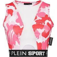 Plein sport Sporttop fuchsia / rosa / zwart / wit