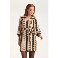 Smashed Lemon 24528 zigzag jurk |