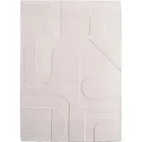 Muratap Japandi vloerkleed hoogpolig scandinavisch design 3d-effect -