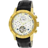 Heritor Automatic Heritor automatisch Hannibal semi-skelet lederen band horloge