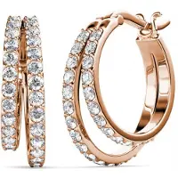 MYC Paris Duo Circlet Oorbellen - Oostenrijks kristal