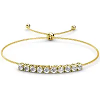 MYC Paris Crystal Mia armbanden - Goud en kristal